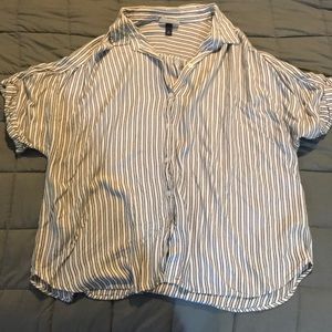 Striped button down shirt